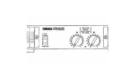 yamaha h7000 owner's manual
