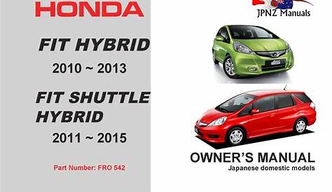 2015 Honda Fit Owners Manual