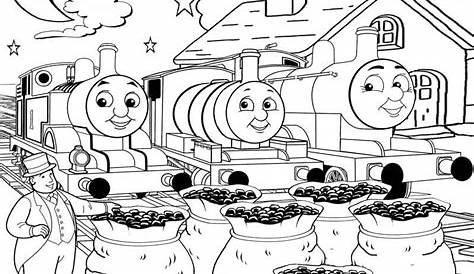 Free Printable Railway Pictures Thomas Scenery Drawing For Coloring