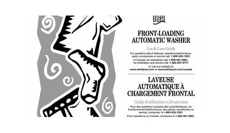 Whirlpool duet Front-Load Washer User's Manual | Manualzz