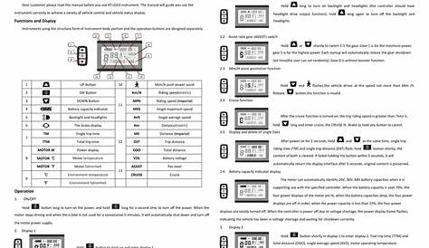 KT-LCD3 eBike Display User Manual | Manualzz