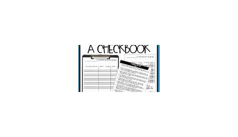 Balance A Checkbook Worksheets & Teaching Resources | TpT
