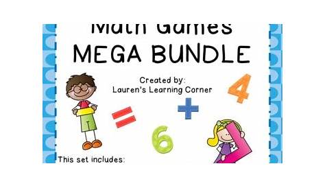 1st Grade Math Games - BUNDLE by Lauren's Learning Corner | TpT