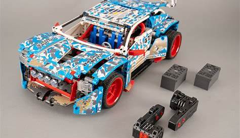 Super fast LEGO Technic 42077 Rally Car RC mod with Buggy motors