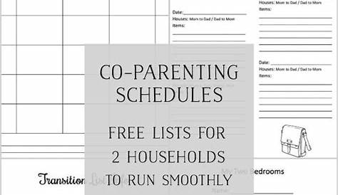 Co Parenting Therapy Worksheets