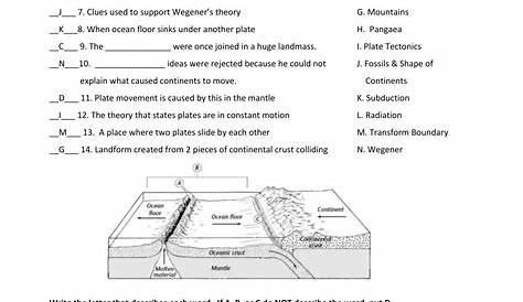 ️Earth's Tectonic Plates Worksheet Free Download| Gambr.co