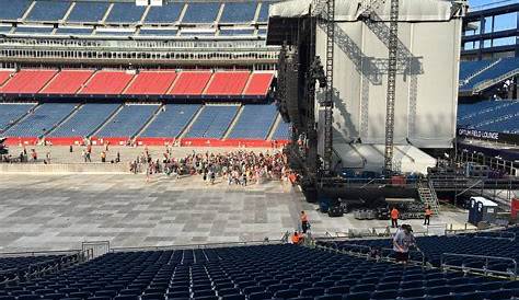 gillette stadium concert seating chart with seat numbers