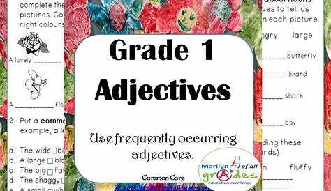 adjectives list for first graders