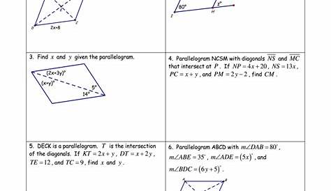 Parallelograms Partner Challenge Answers Pdf - Fill Online, Printable
