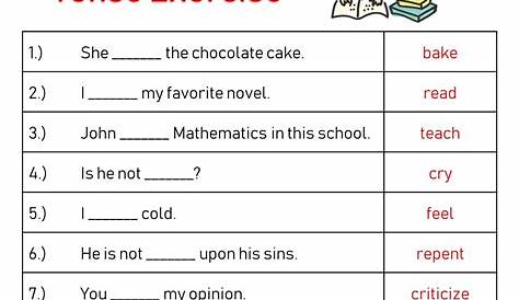 present continuous worksheet for class 5