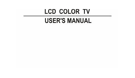 ProScan 42LA45H User manual | Manualzz