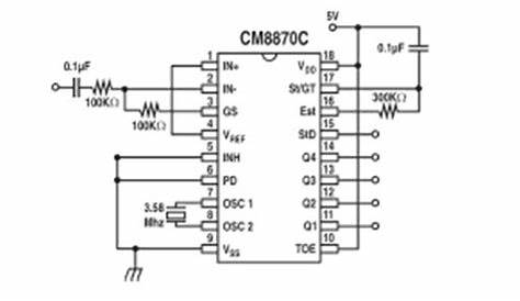 cm8870 circuit diagram