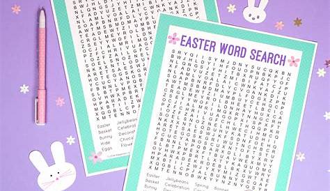 Easter Word Search Printable - Happiness is Homemade
