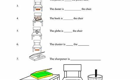 In On Under Worksheet For Class 1