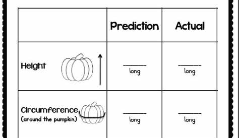 pumpkin measurement worksheets