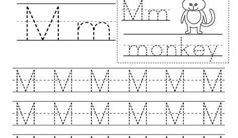 m letter worksheets