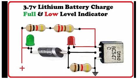 battery charge indicator circuit diagram