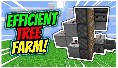 How To Make An Automatic TREE FARM In Minecraft 1.15! *Efficient AND