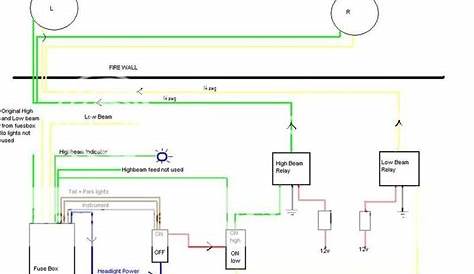 car headlight headlight relay wiring diagram