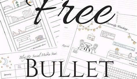 The Paper Boutique: More Planner and Bullet Journal Printables