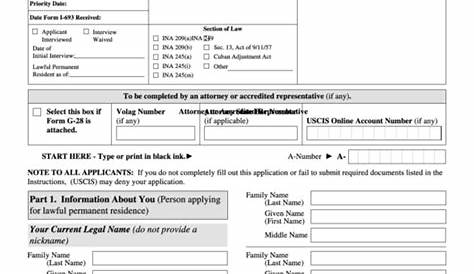 Top 14 Uscis Form I-485 Templates free to download in PDF format