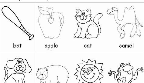Create Your 30 Professionally Rhyming Worksheets for Preschool | Simple