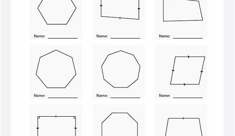 identify polygons worksheet