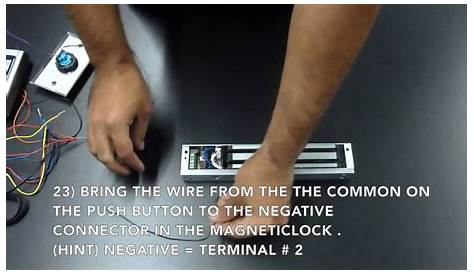 Magnetic Lock Access Control Kit Wiring Instructions - YouTube