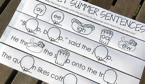 summer time reading sentences first graders