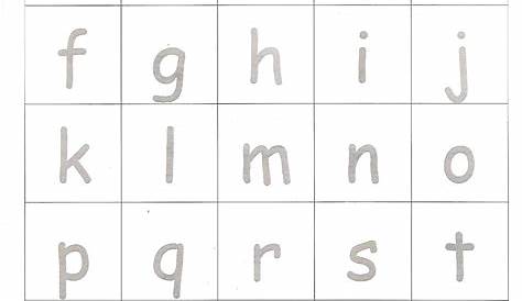 kindergarten lowercase letters worksheets