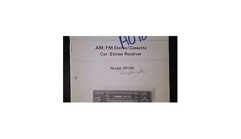 Jensen jr105 service manual original book car stereo radio cassette