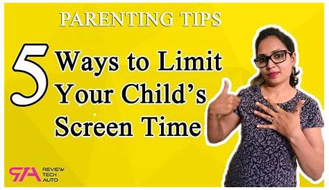 limiting children's screen time