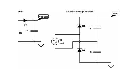 full wave voltage doubler circuit diagram