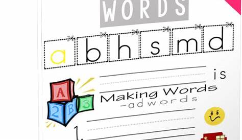 making words kindergarten