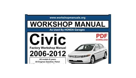 honda civic manual pdf