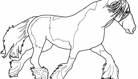 Draft Horse Coloring Pages - Coloring Home