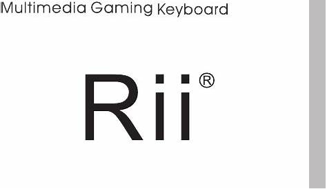 Rii RK100 Keyboard Operation & user’s manual PDF View/Download
