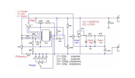 function generator circuit using ic 8038