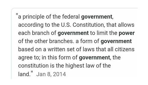 what are the limitations on the power of government - Brainly.in