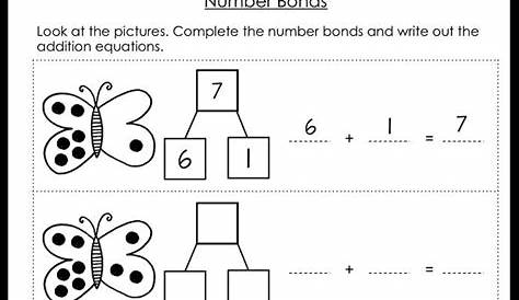 first grade number bonds worksheet