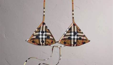 burberry mens bathing suit with check pattern