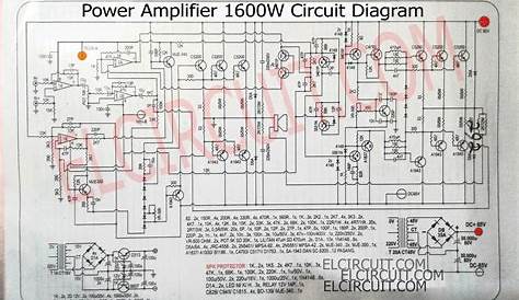 1000w audio power amplifier circuit diagram