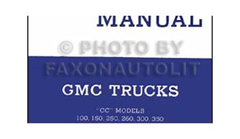 1941 GMC Pickup Truck Owners Manual 41 CC 100-350 Owner User Guide Book