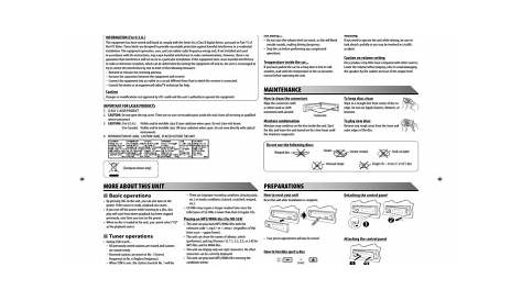 JVC KD-S14 User's Manual | Manualzz