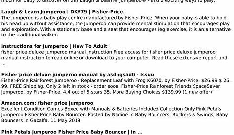 rainforest jumperoo manual