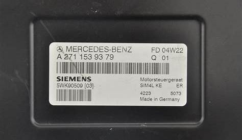 2005 Mercedes-Benz C230 ECM Engine Computer Ignition Switch Steering L