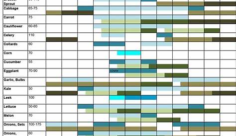 printable vegetable planting chart