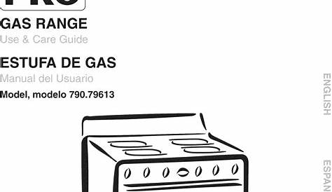 Kenmore Pro 79079613801 User Manual GAS RANGE Manuals And Guides L0811791