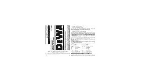 Dewalt DCD775B Manual