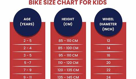 women's bike size chart inches